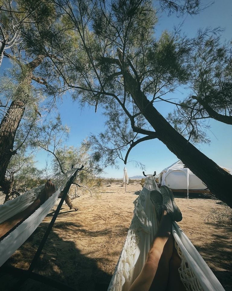 Gorgeous Yurt with Tank Pool, Fire Pit and Barbecue in Wonder Valley, California