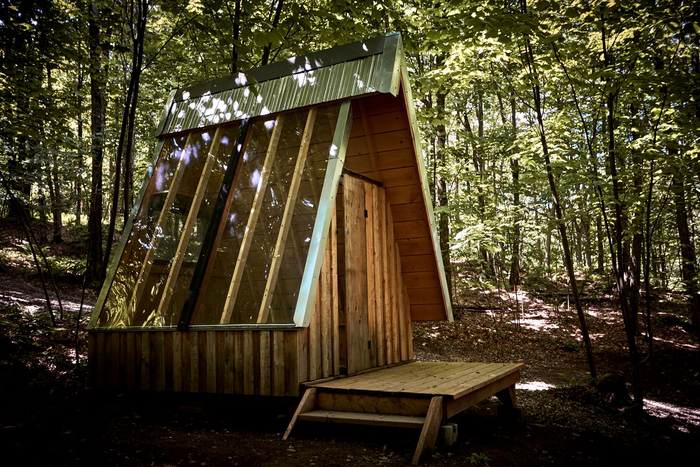 Breathtaking A-framed Tiny House in Hatley, Quebec