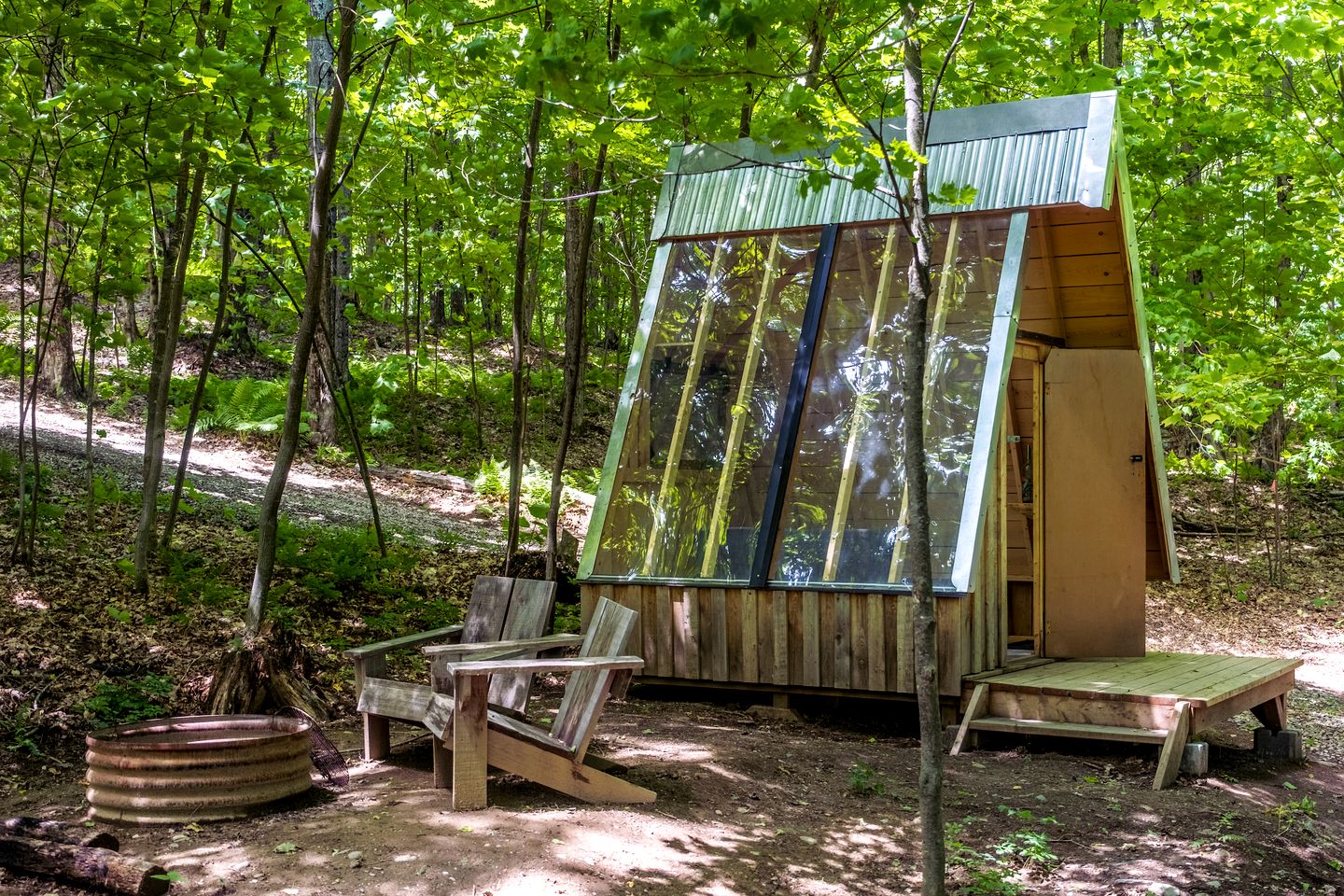 Breathtaking A-framed Tiny House in Hatley, Quebec