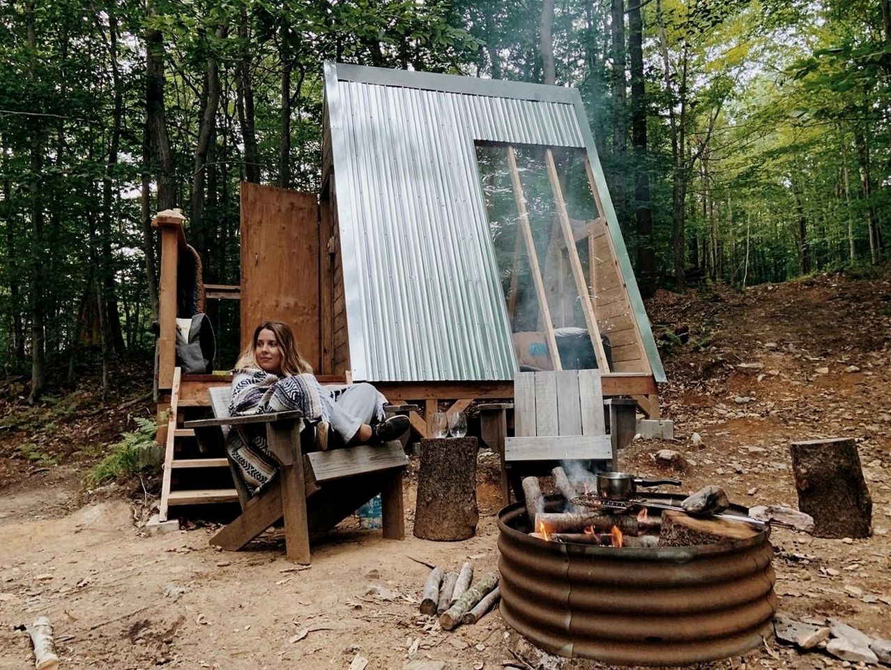 Breathtaking A-framed Tiny House in Hatley, Quebec