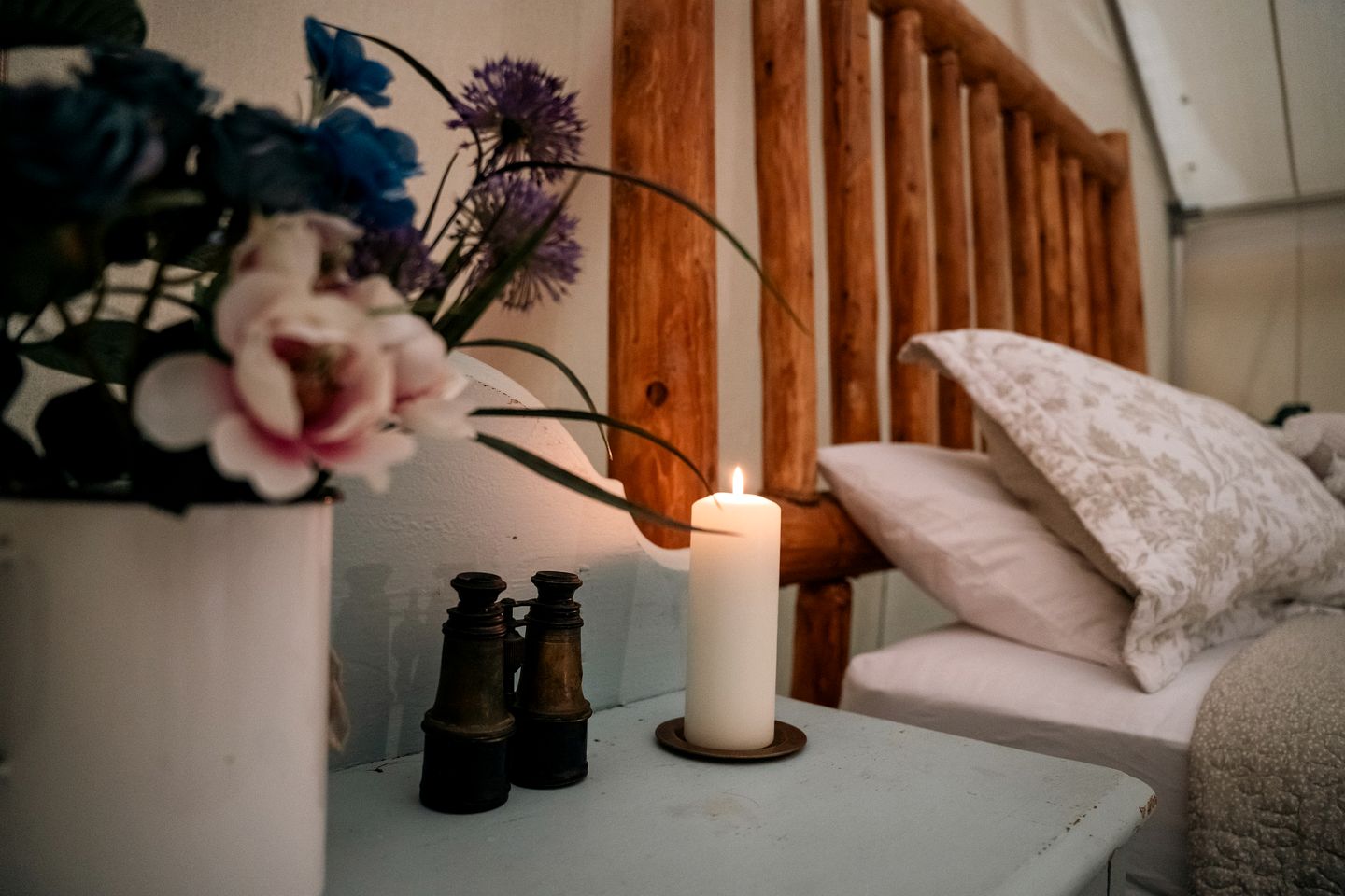 Stunning Safari Tent with Fire Pit in Hatley, Quebec