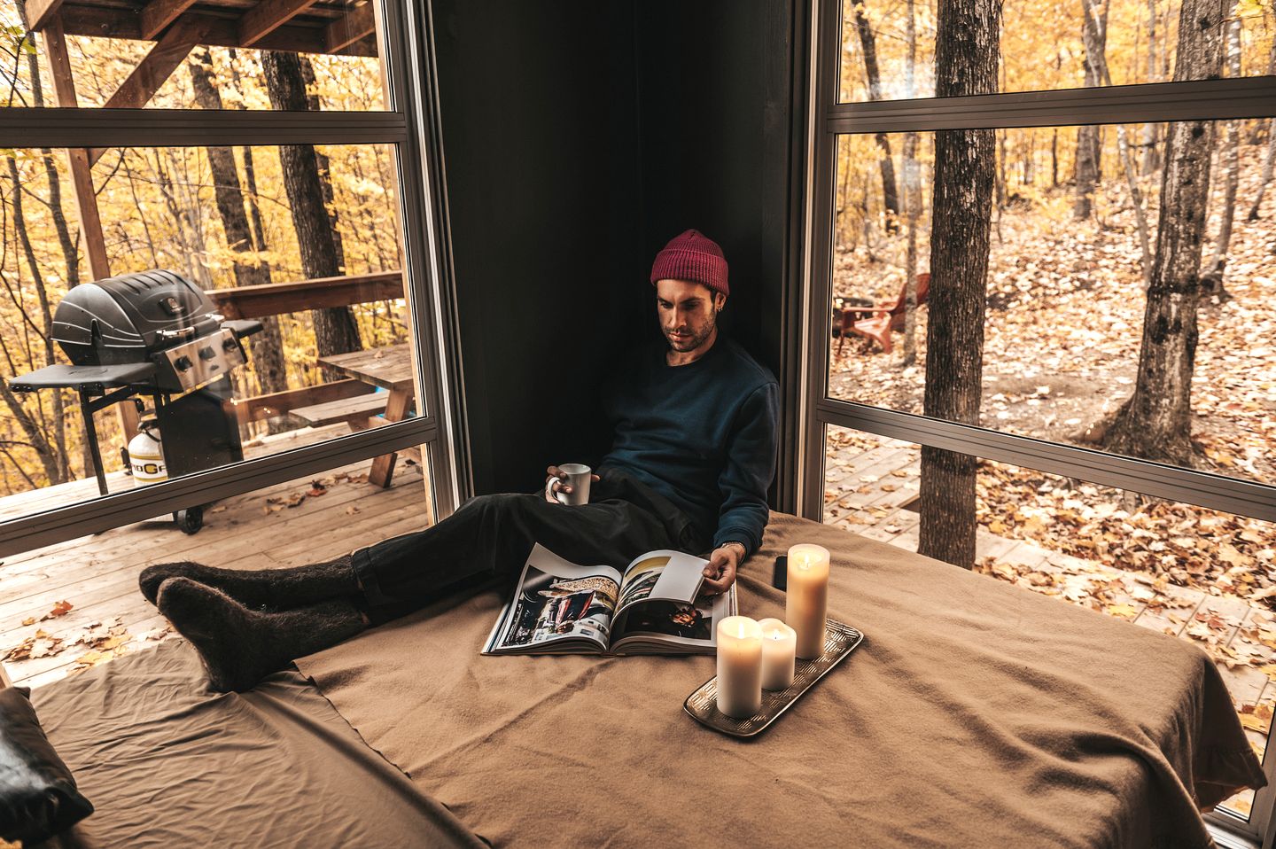 Amazing Tiny House with Fire Pit in Hatley, Quebec
