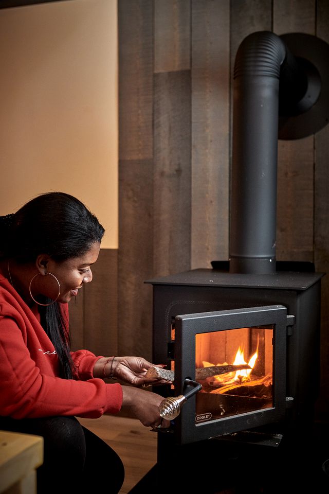 Embrace Nature in this Beautiful Tiny House with Fire Pit in Hatley, Quebec