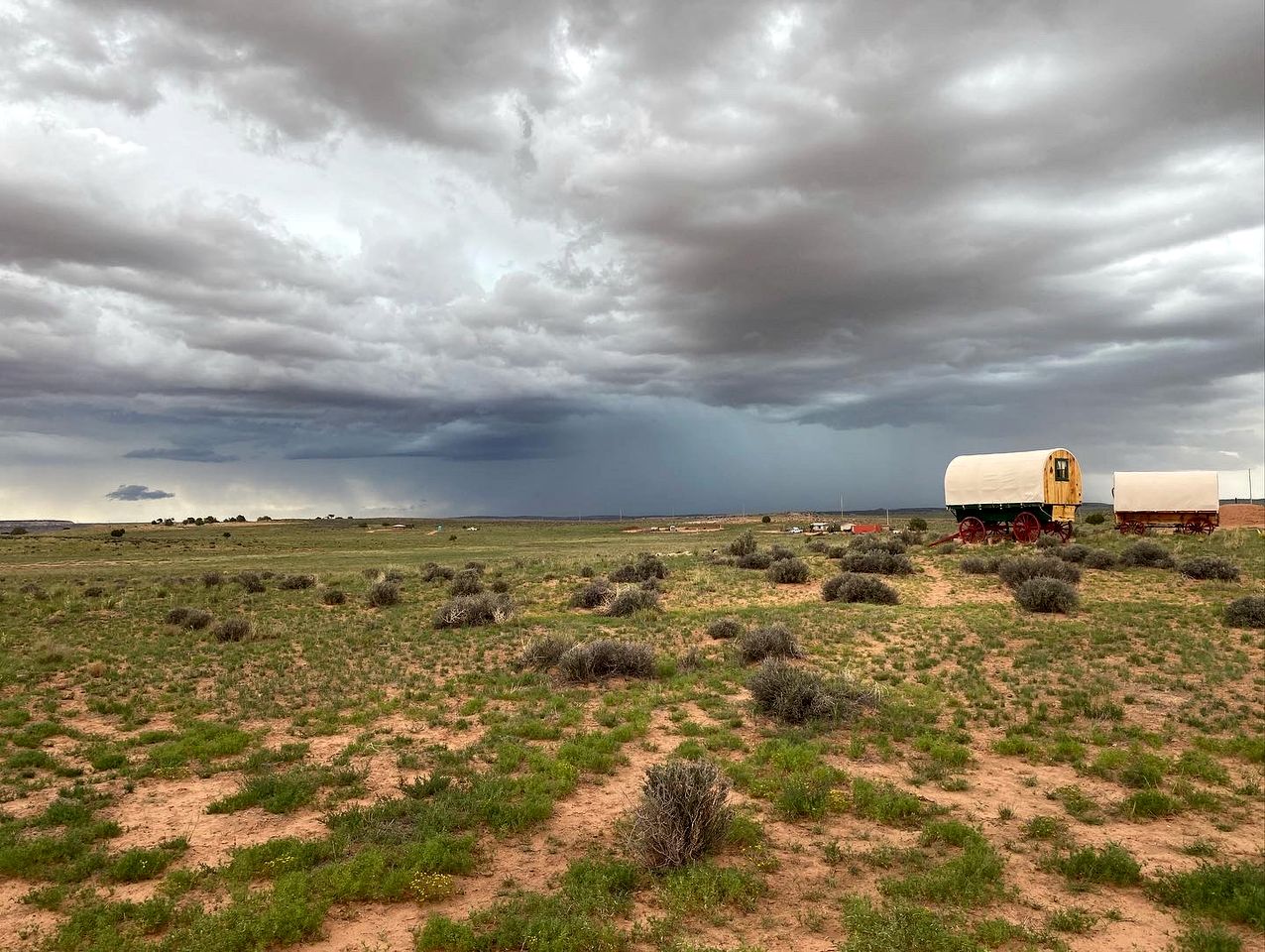Covered Wagon Rentals for Couples at Bed and Breakfast Ranch near Lake Powell