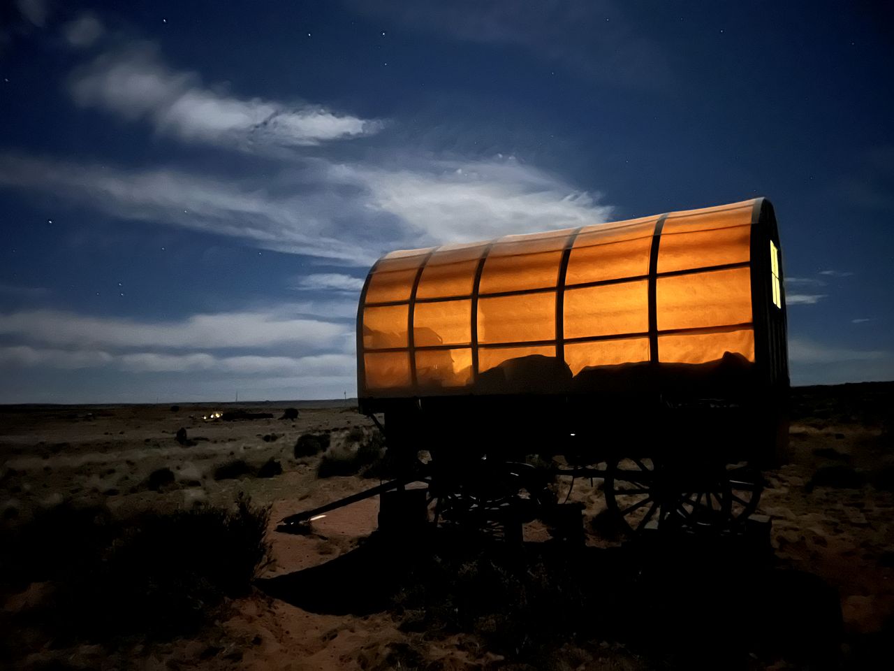 Covered Wagon Rentals for Couples at Bed and Breakfast Ranch near Lake Powell