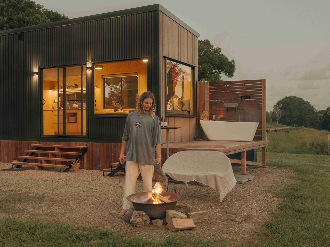 Luxurious Tiny Home with Outdoor Bath in Mullumbimby, New South Wales