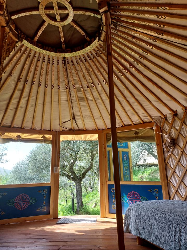 Gorgeous Traditional Yurt on a Wonderful Eco-Farm in Gerano for Glamping near Rome, Italy
