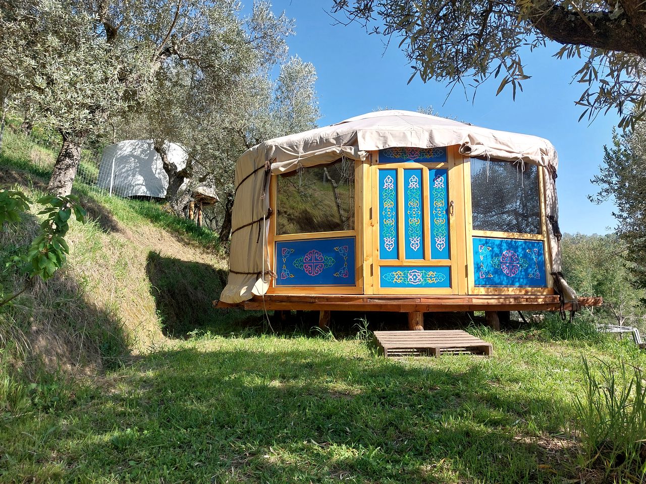 Gorgeous Traditional Yurt on a Wonderful Eco-Farm in Gerano for Glamping near Rome, Italy