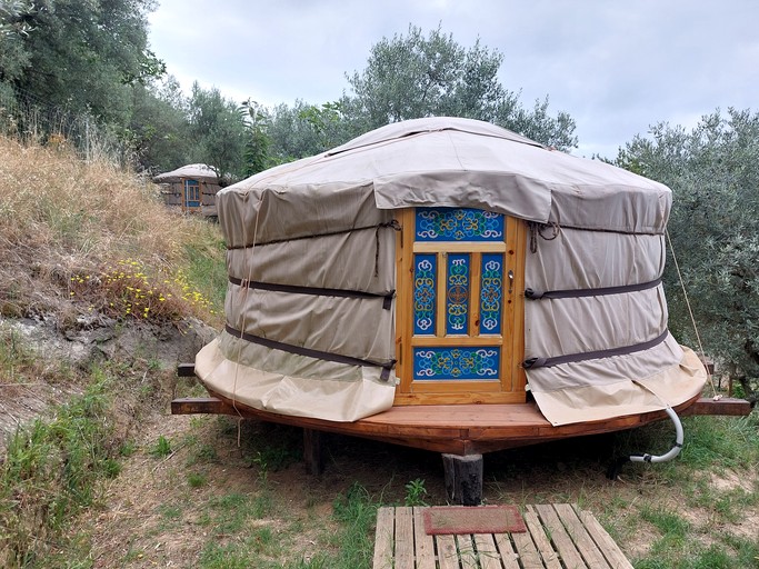 Cozy Traditional Yurt on a Sustainable Farm with Amazing Views for Glamping near Rome, Italy