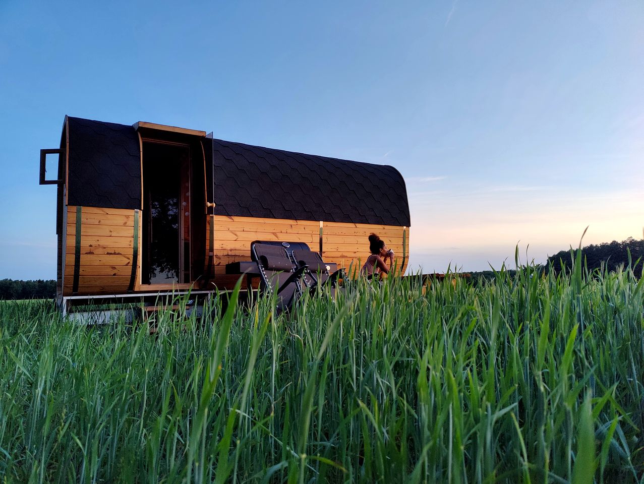 Unique Pod on a Biodynamic Farm for a Peaceful Getaway in Nature in Bornholm, Denmark