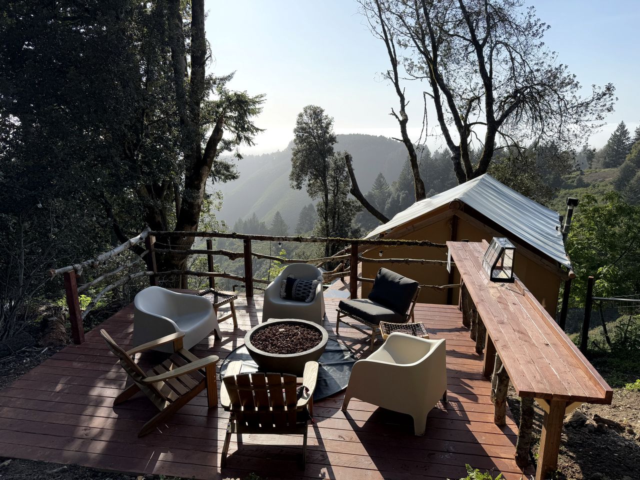 Gorgeous Safari Tent with Incredible Views in Kings Mountain, California