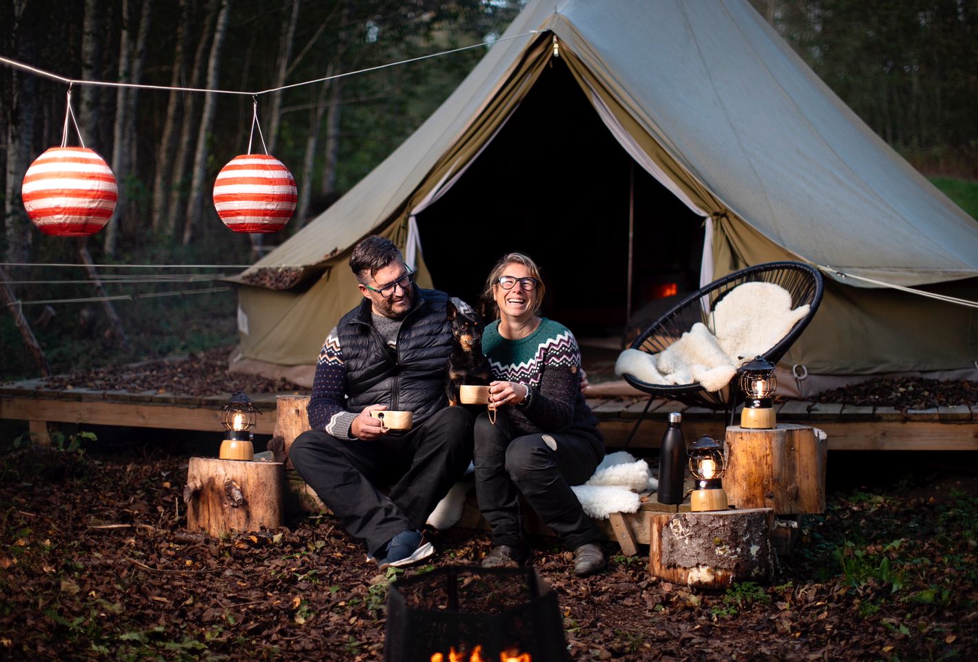 Beautiful Bell Tent on a Sustainable Eco-Friendly Farm for an Amazing Nordic Glamping Getaway near Undrom, Sweden