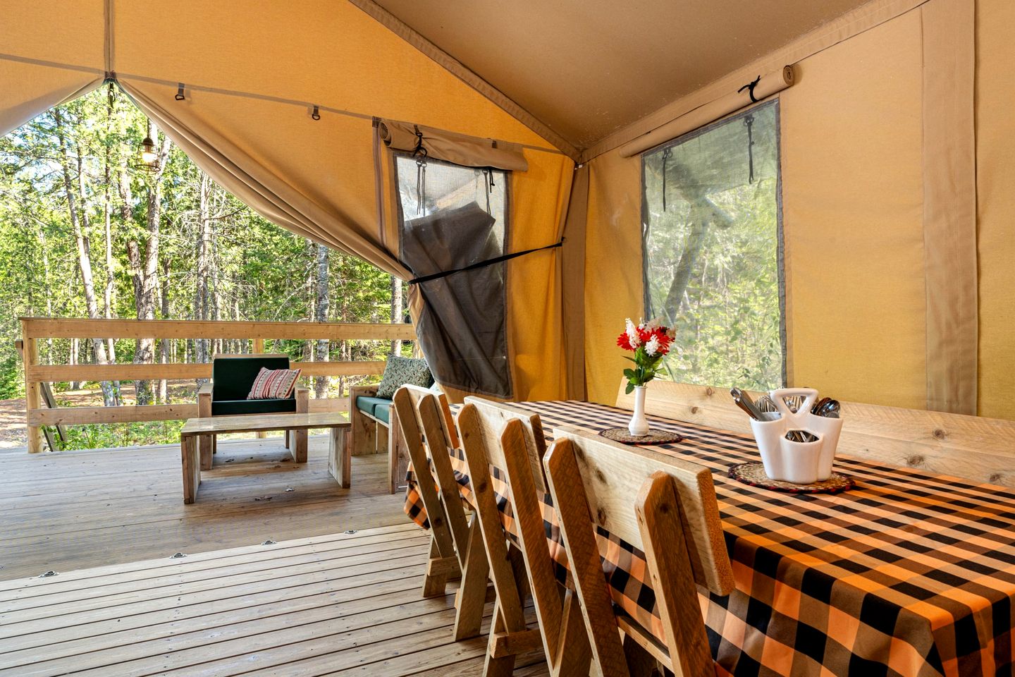 Peaceful Safari Tent Nestled in the Woods of Mount Desert Island, Maine