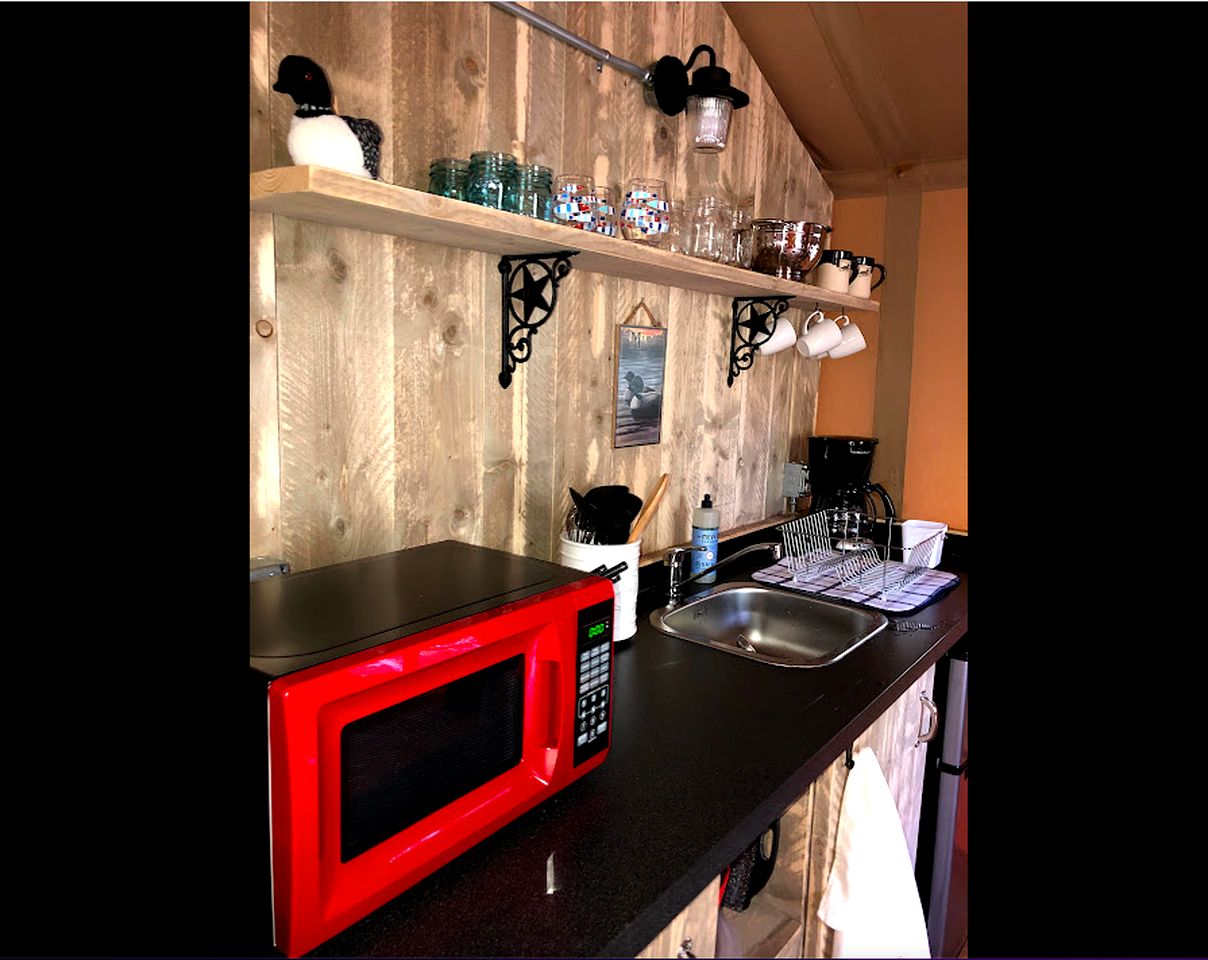 Rustic Family Friendly Safari Tent near Acadia National Park, Maine