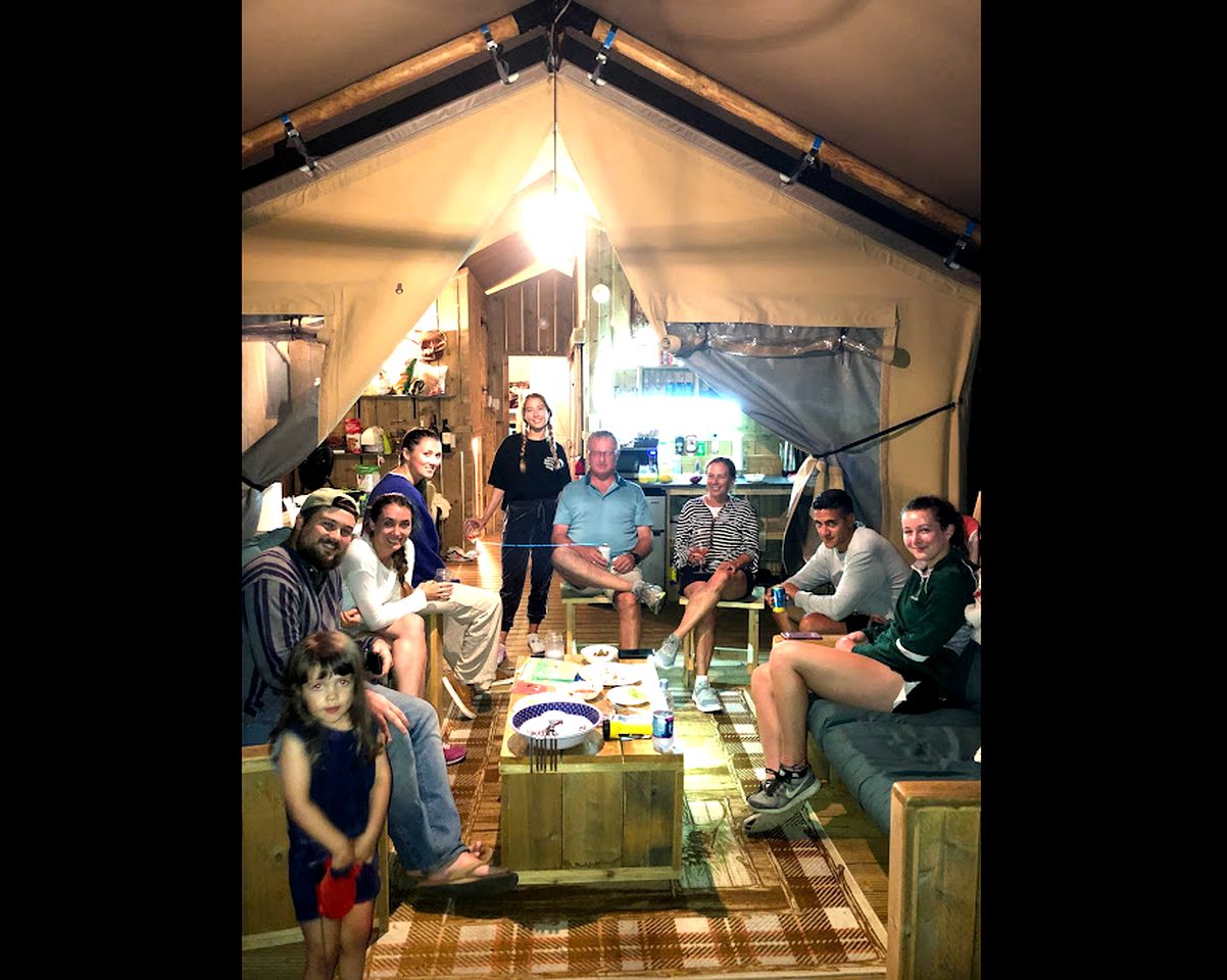 Rustic Family Friendly Safari Tent near Acadia National Park, Maine