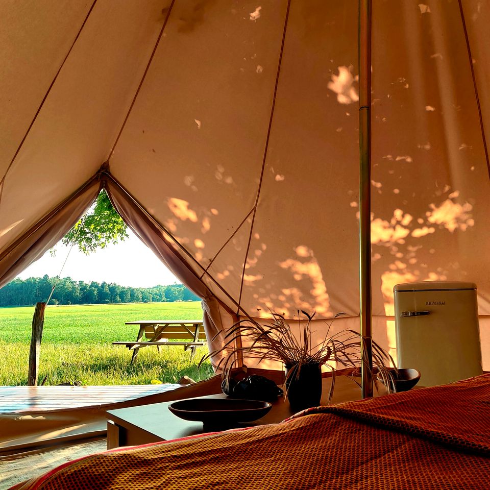 Gorgeous Glamping Tent on a Biodynamic Farm in Bornholm, Denmark