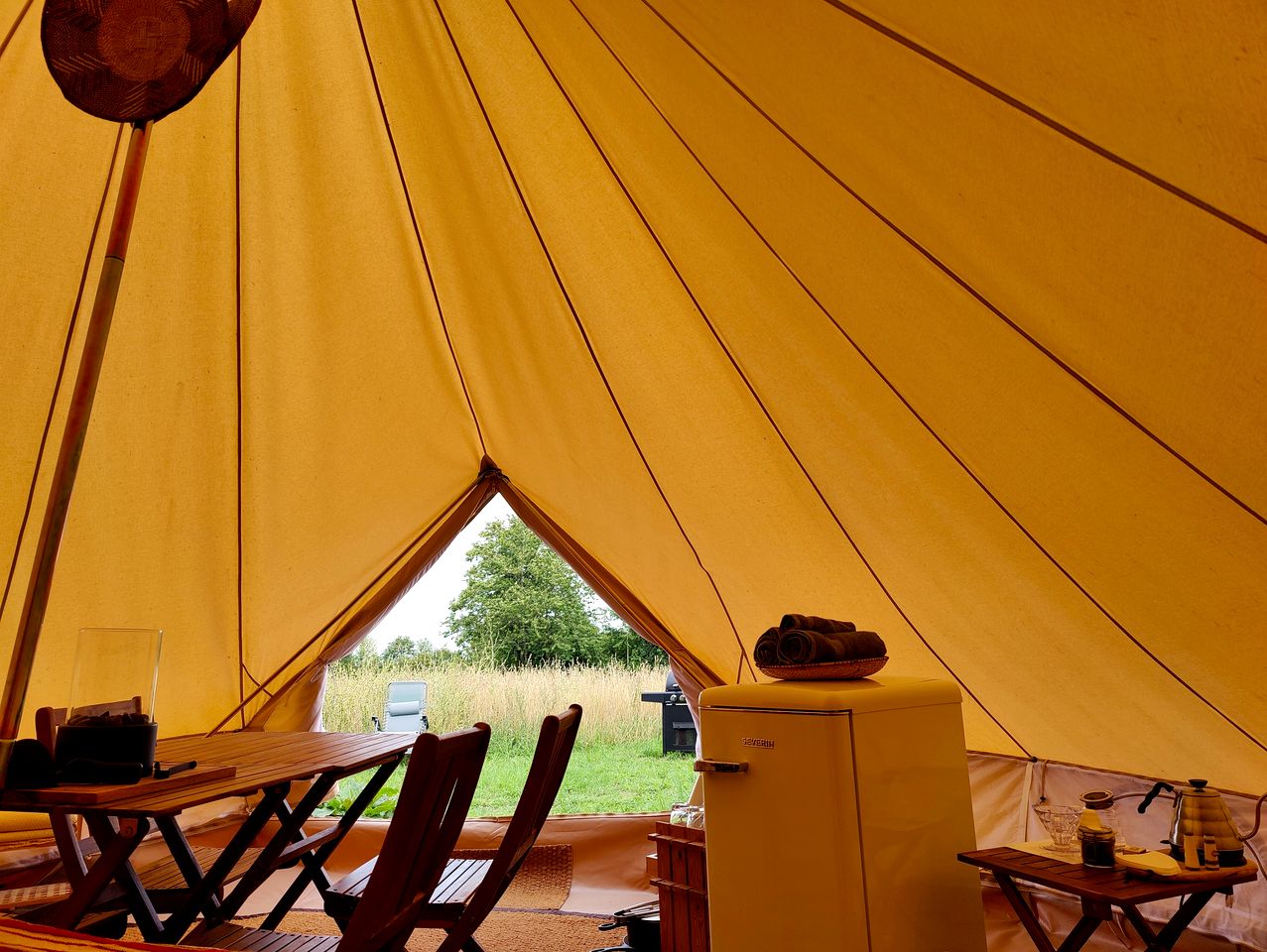 Incredible Glamping Tent on 250 Acres of Wild Forest in Bornholm, Denmark