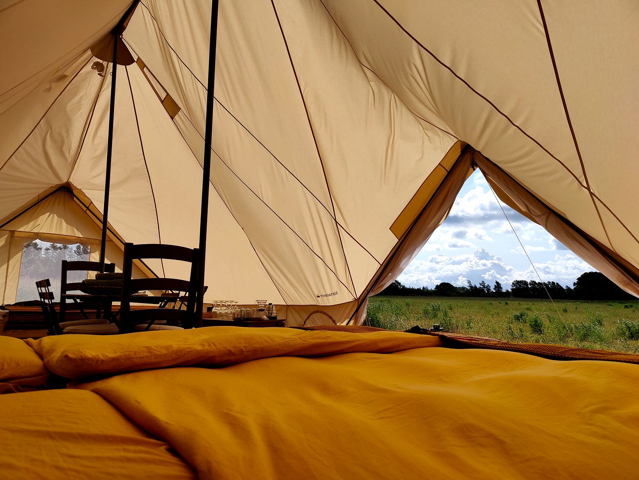 Relaxing Glamping Tent Surrounded by Nature in Bornholm, Denmark