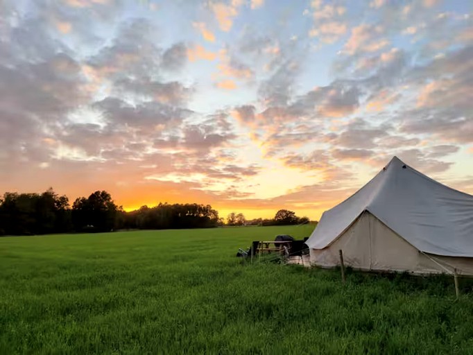 Beautiful Glamping Tent with Incredible Sunset Views in Bornholm, Denmark