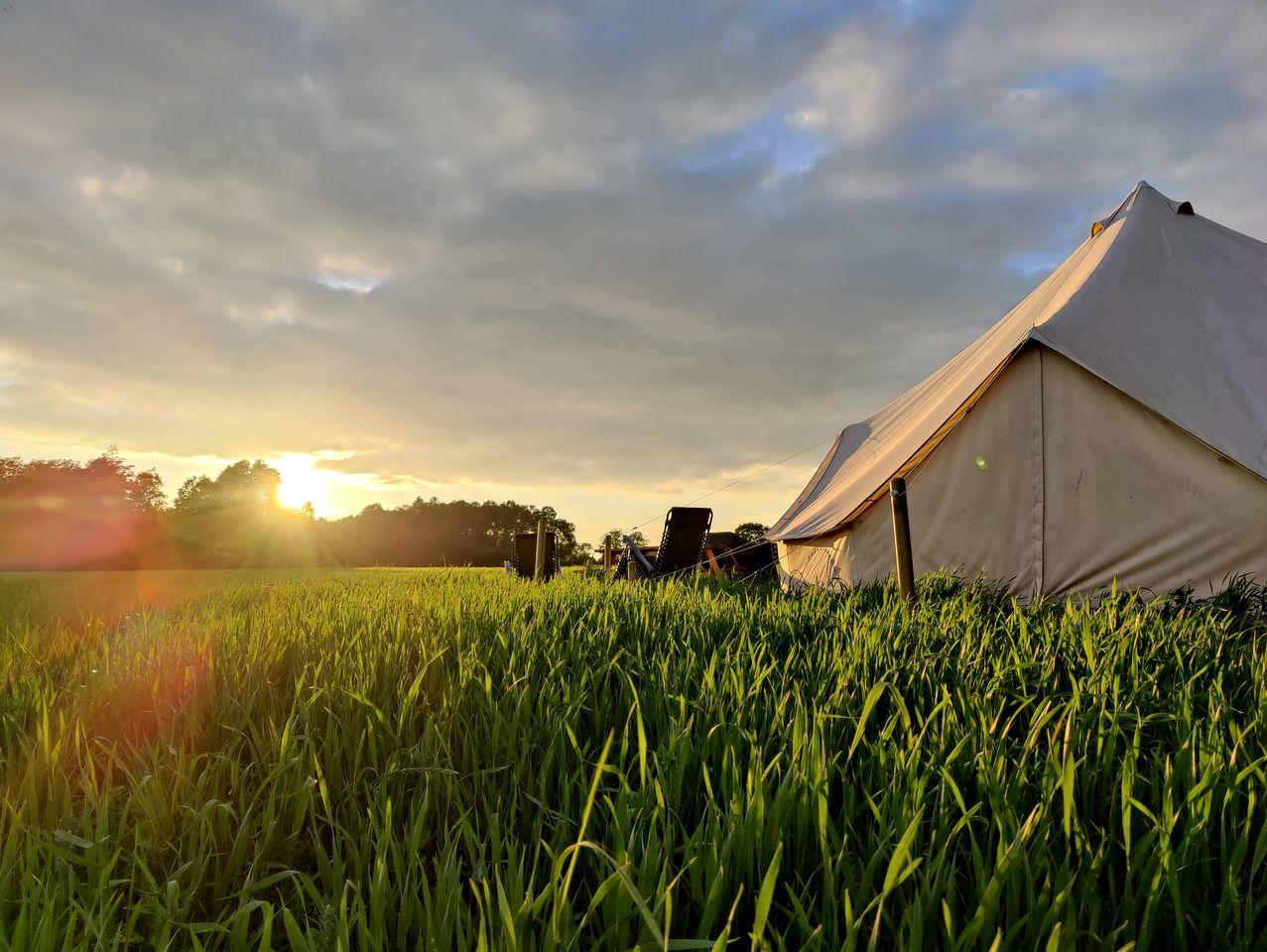 Beautiful Glamping Tent with Incredible Sunset Views in Bornholm, Denmark
