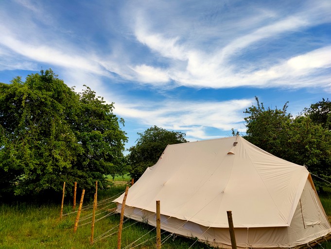 Peaceful Glamping Tent Nestled in the Stunning Ølene Nature Park in Bornholm, Denmark