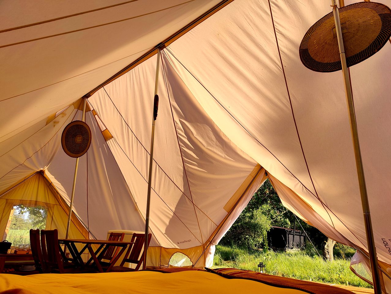 Peaceful Glamping Tent Nestled in the Stunning Ølene Nature Park in Bornholm, Denmark