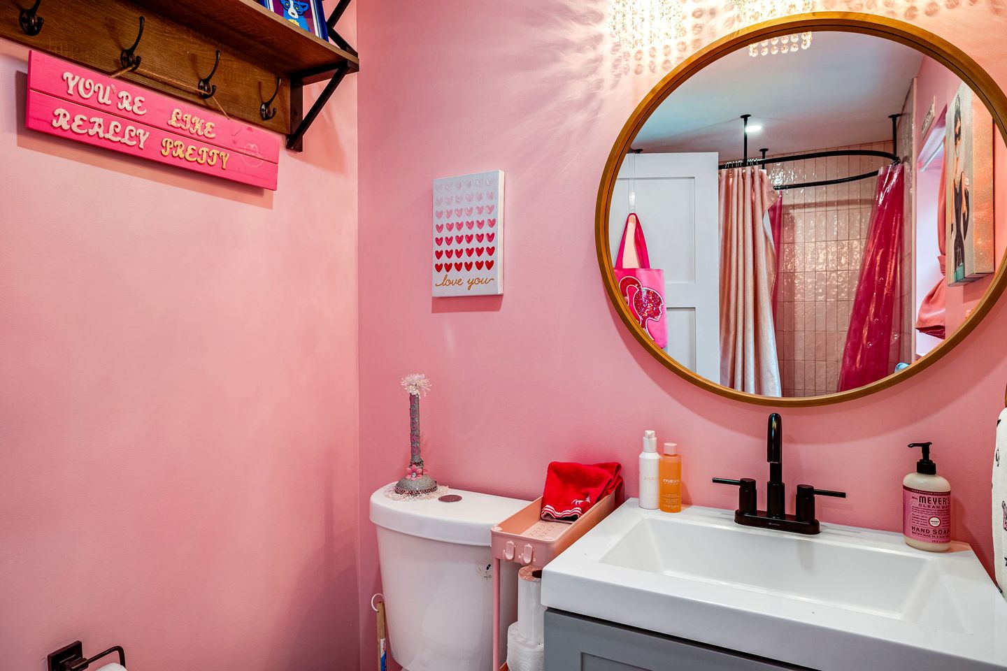 Unique Barbie-Themed Pink Cabin in Black Mountain, North Carolina