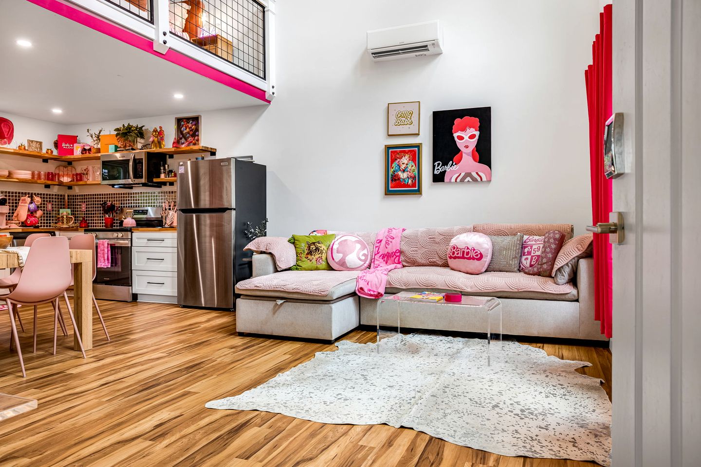 Unique Barbie-Themed Pink Cabin in Black Mountain, North Carolina