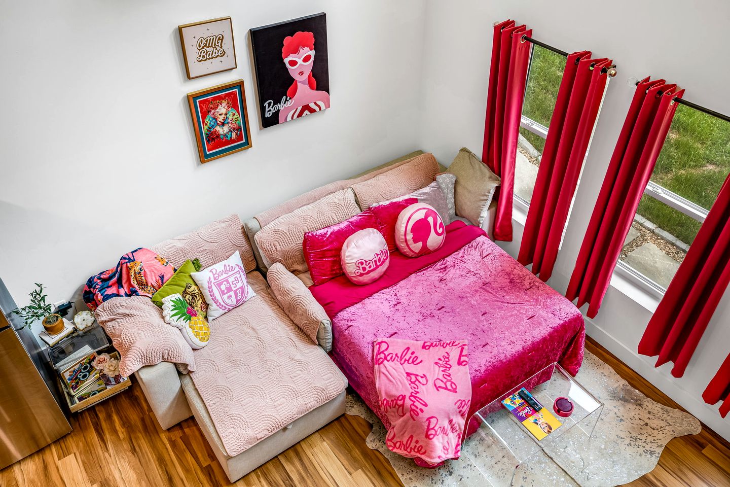 Unique Barbie-Themed Pink Cabin in Black Mountain, North Carolina