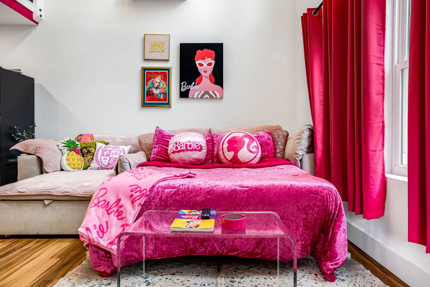 Unique Barbie-Themed Pink Cabin in Black Mountain, North Carolina