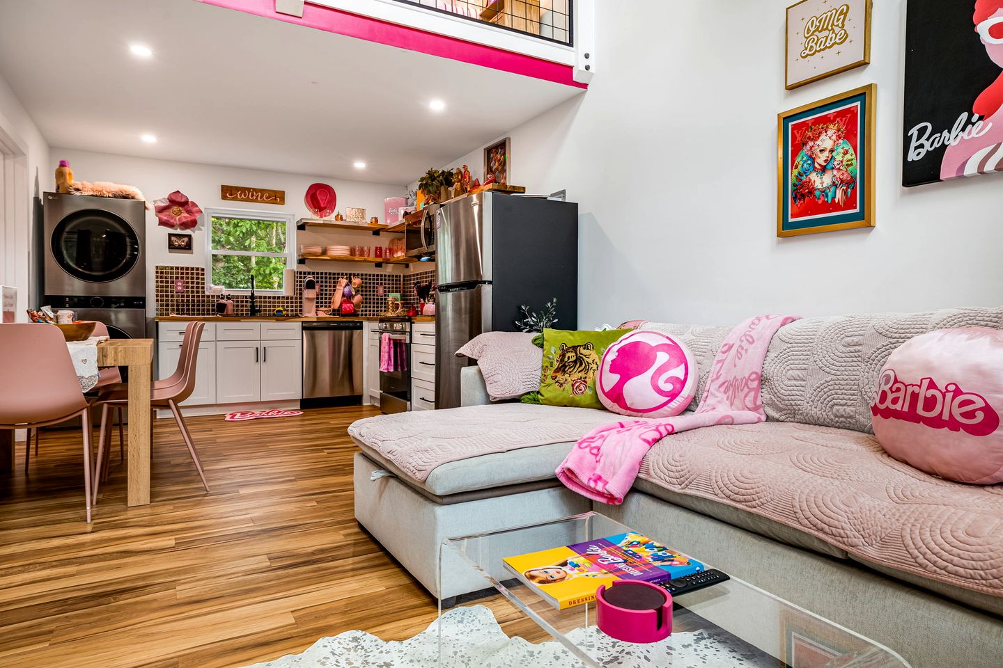 Unique Barbie-Themed Pink Cabin in Black Mountain, North Carolina