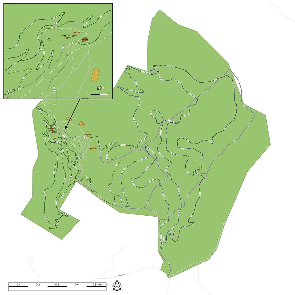 Rustic Cabin with Fire Pit Surrounded by Nature in Sugar Grove, West Virginia