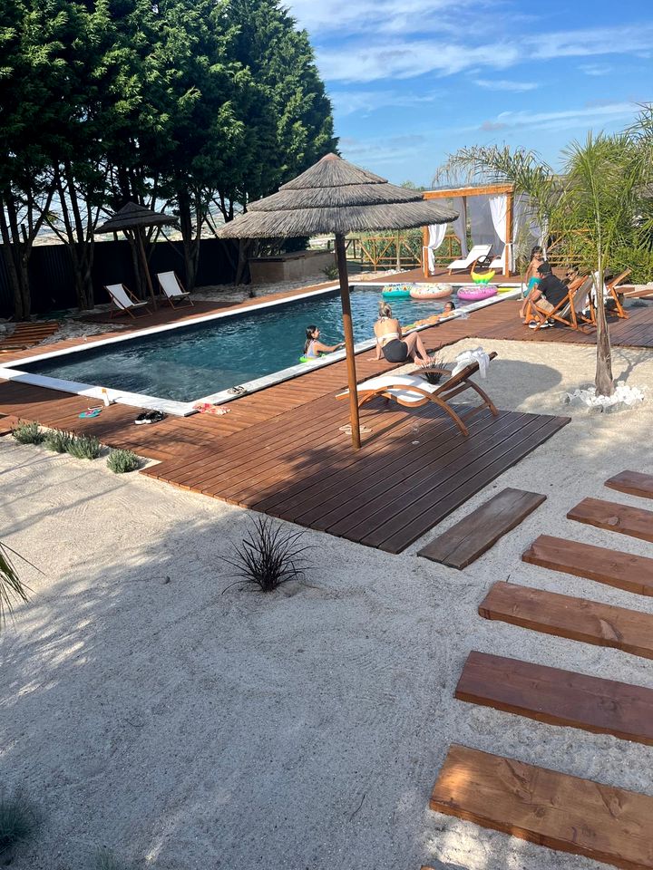 Peaceful Safari Tent with Salt-Water Pool for an Incredible Relaxing Escape in Atalaia, Portugal
