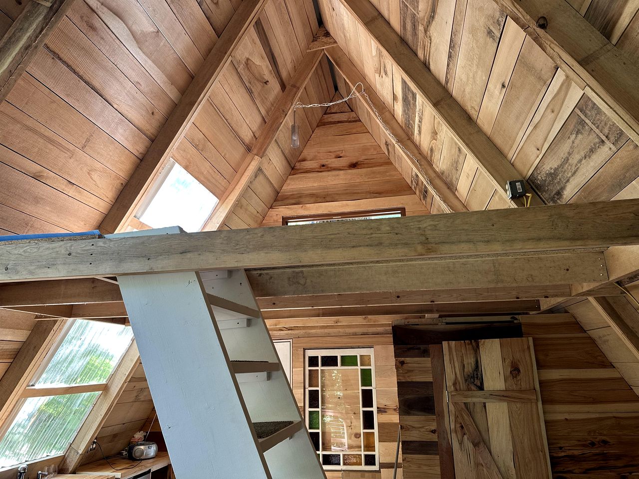 Incredible A-Frame Tree House Overlooking the Raystown Branch Juniata River and Surrounded by Trees for a Peaceful Getaway in Hopewell, Pennsylvania