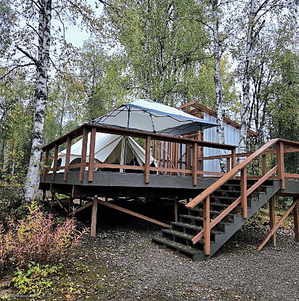 Cozy Bell Tent at an Adults-Only Boutique Outdoor Retreat near Talkeenta, Alaska