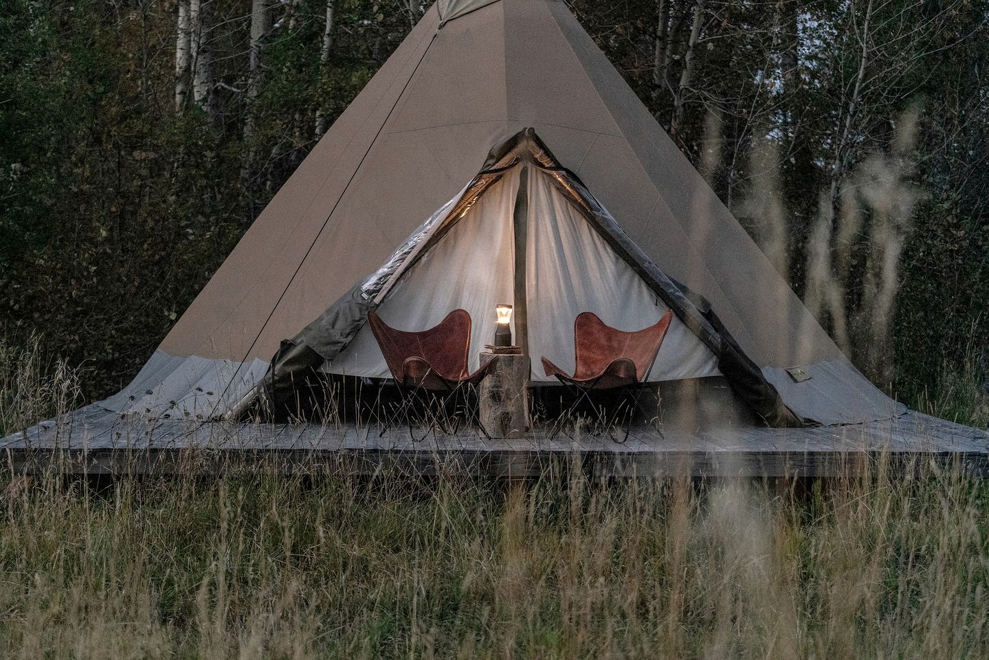 Beautiful Creekside Tipi on an Incredible Farm for a Memorable Glamping Experience in Bozeman, Montana