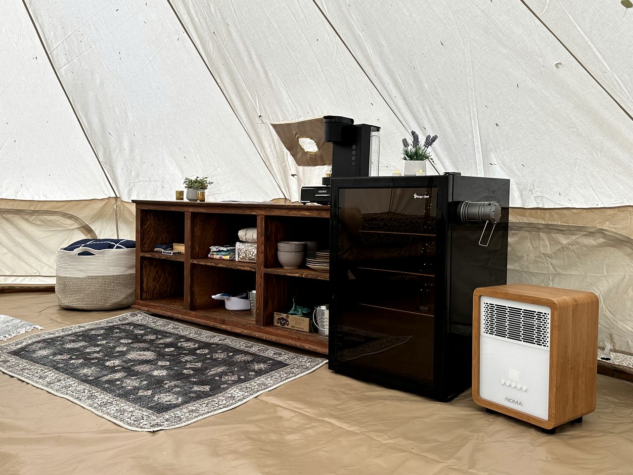 Beautiful Bell Tent Surrounded by Nature for an Amazing Glamping Escape near St. Paul, Alberta
