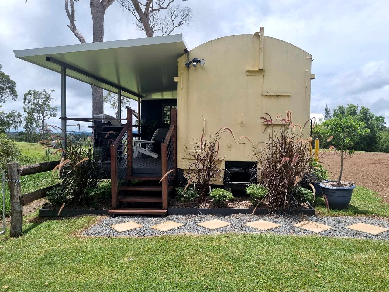 Unique Train Carriage Accommodation for a Memorable Couples Escape in Nature in Yungaburra, Queensland