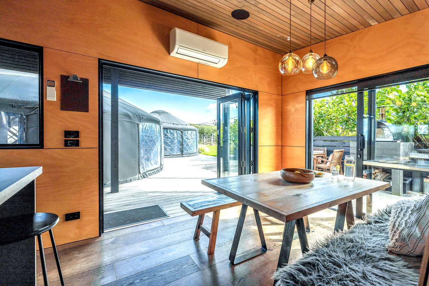 Unique Yurts with Amazing Modern Amenities for an Incredible Glamping Adventure on Waiheke Island, New Zealand