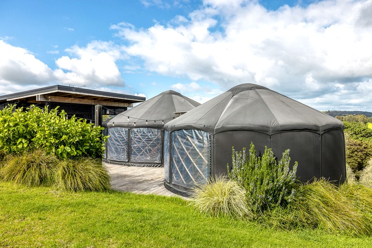 Unique Yurts with Amazing Modern Amenities for an Incredible Glamping Adventure on Waiheke Island, New Zealand