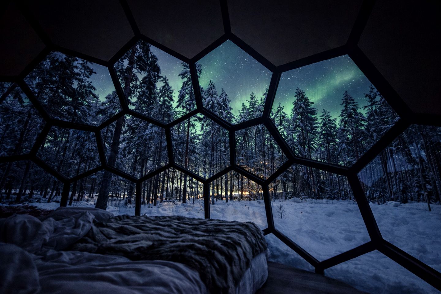 Unique Arctic Igloo Experience with Stunning Aurora Views in Norrbotten, Sweden