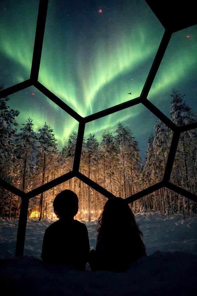 Unique Arctic Igloo Experience with Stunning Aurora Views in Norrbotten, Sweden
