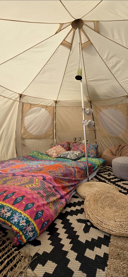 Romantic Bell Tent on a Lush Banana Plantation for an Incredible Glamping Getaway in Madeira, Portugal