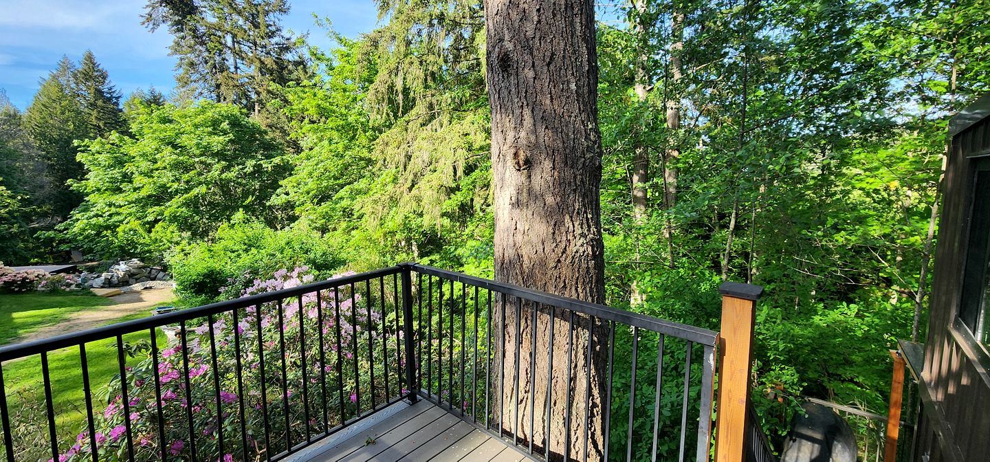 Beautiful Unique Vacation Rental with Incredible Outdoor Space Including Hot Tub, Outdoor Kitchen, and Forest Views in Duncan, British Columbia