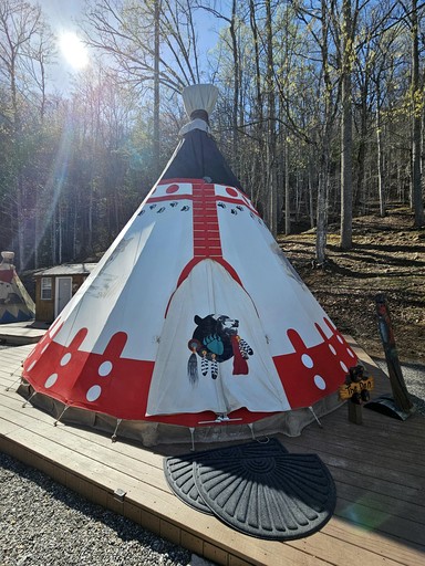 Incredible Tipi for a Unique Glamping Getaway with Stunning Mountain Views in Whittier, North Carolina