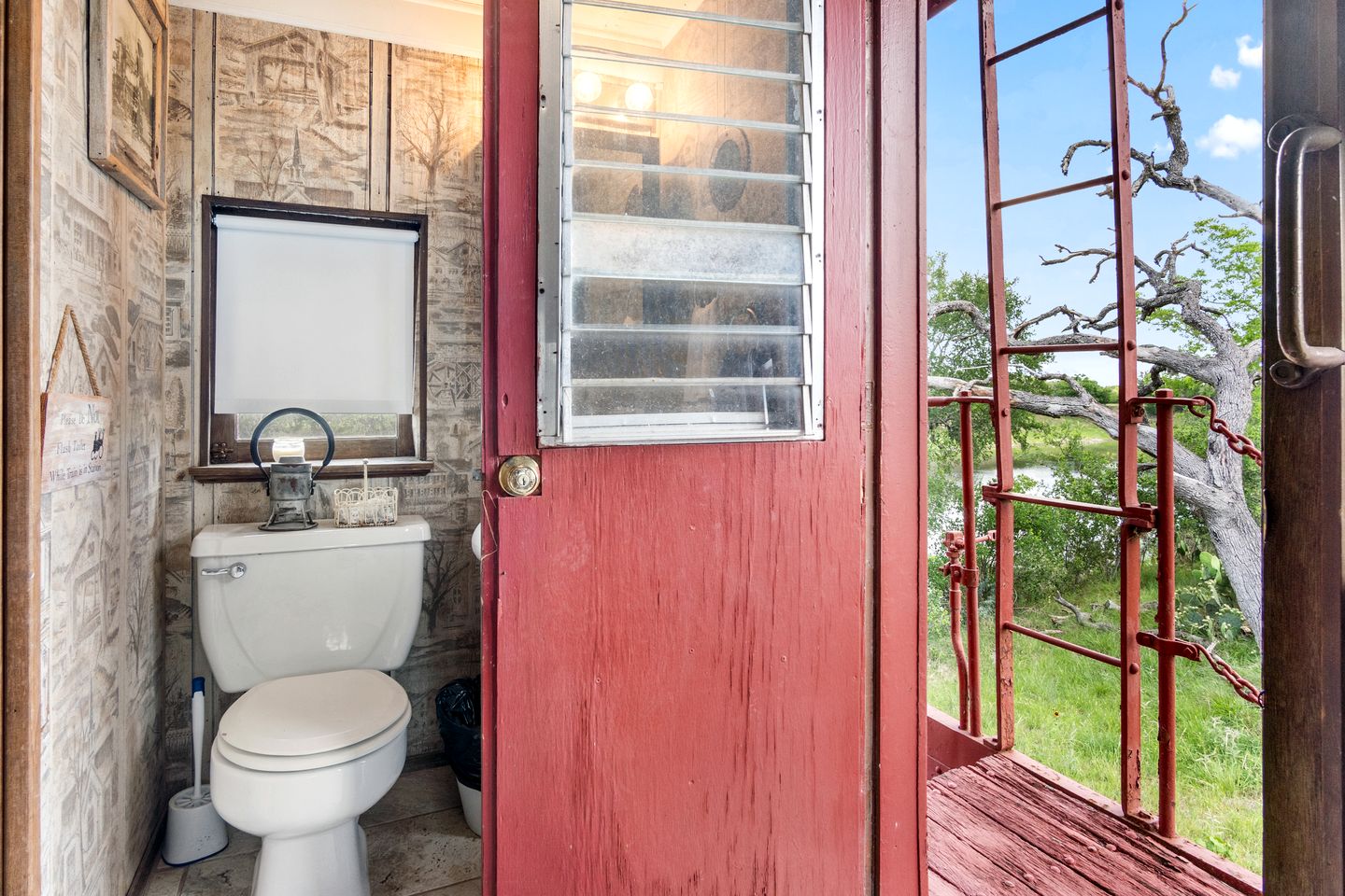 Unique Caboose for an Unforgettable Getaway Along the Medina River with Beautiful Hill Country Views in Bandera, Texas