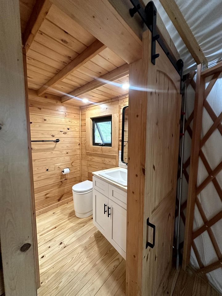 Elegant Yurt with Mountain Views & Private Pond | Unique Stay near Cherokee Mountains, Old Fort, Tennessee