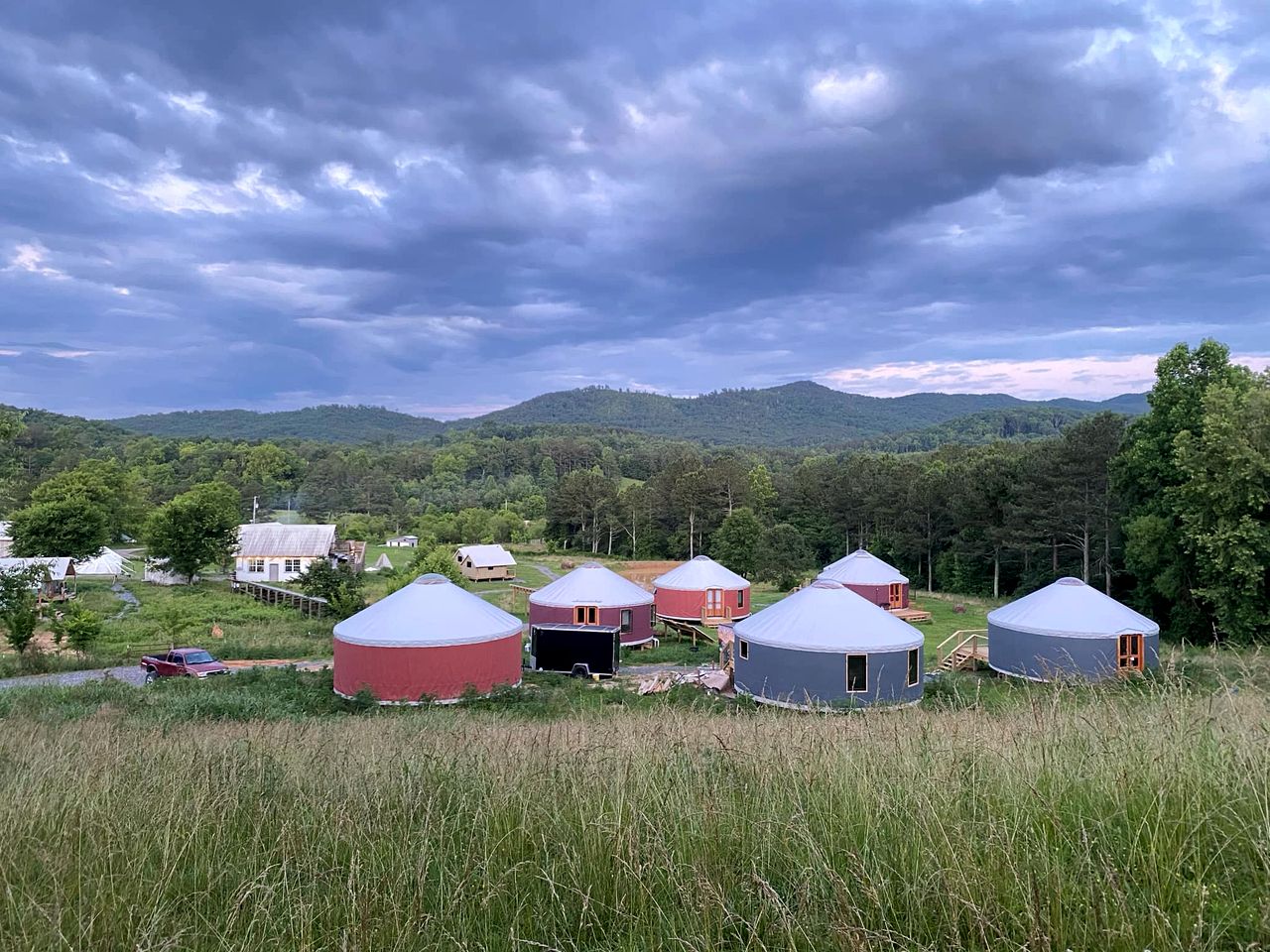 Elegant Yurt with Mountain Views & Private Pond | Unique Stay near Cherokee Mountains, Old Fort, Tennessee