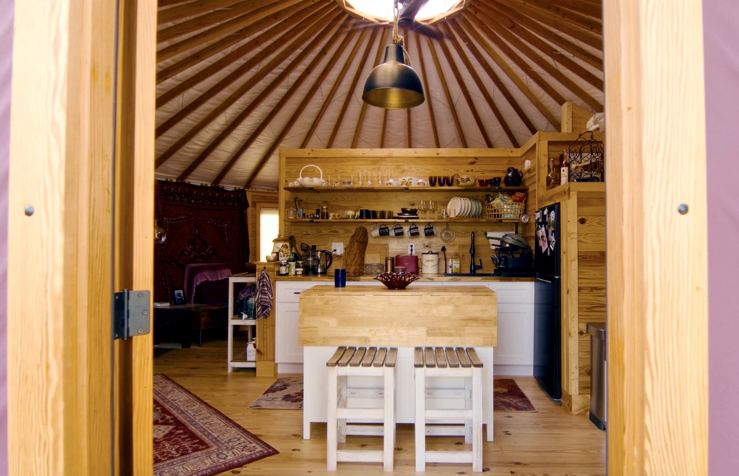 Elegant Yurt with Mountain Views & Private Pond | Unique Stay near Cherokee Mountains, Old Fort, Tennessee