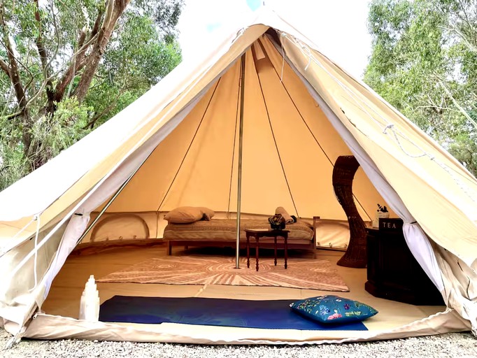 Gorgeous Bell Tent Nestled Between Bush and Sea for a Unique and Relaxing Glamping Getaway in Wonthaggi, Victoria